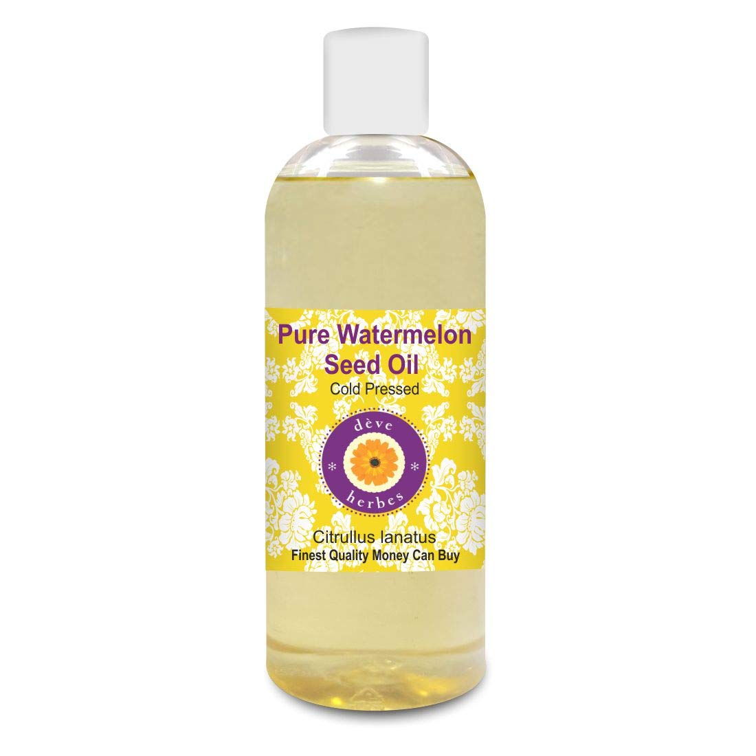 dève herbes reines Wassermelonenkernöl (Citrullus lanatus) 100% natürliche therapeutische Qualität, kaltgepresst, 200 ml (6,76 oz)