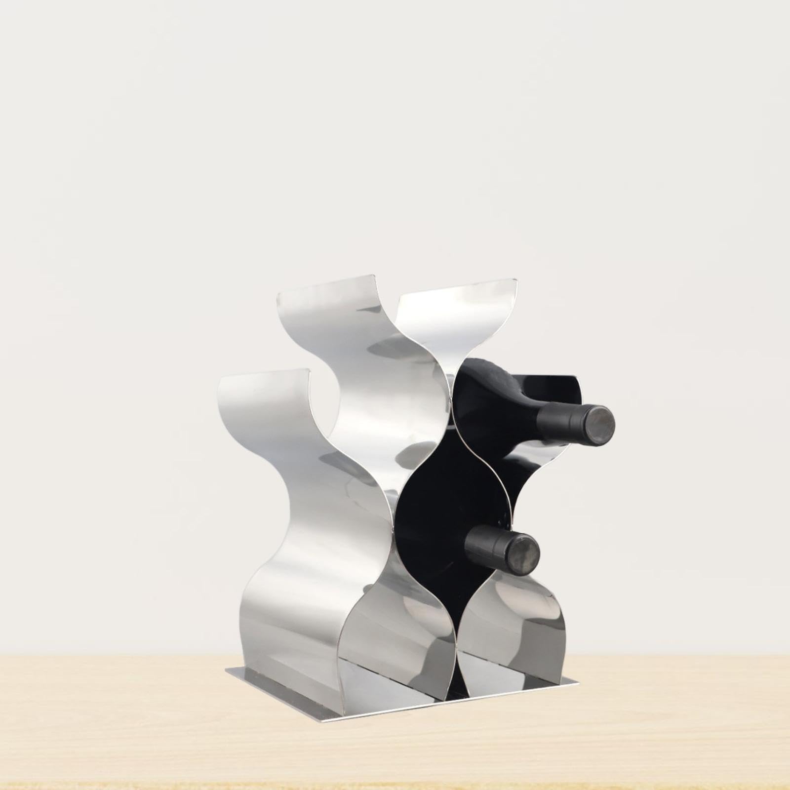 Soporte para botellas de vino, soporte para vino, almacenamiento de vino, organizador moderno, botellero para escritorio, restaurante, armario, estantería