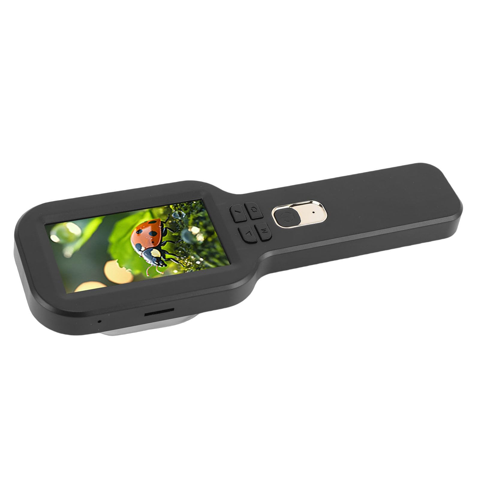 Microscopio Digital Portátil con Pantalla de 3,0 Pulgadas, Microscopio de Bolsillo 5X-500X, Lupa Portátil con Luz, 3 Modos de Trabajo y Conexión USB, Ideal para Ver en PC (Black)