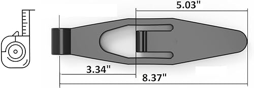 Miniatura 5 de Freightliner FL FLD Sterling Hood Latch Assembly 6808800160 con soporte de acero inoxidable pulido - Par