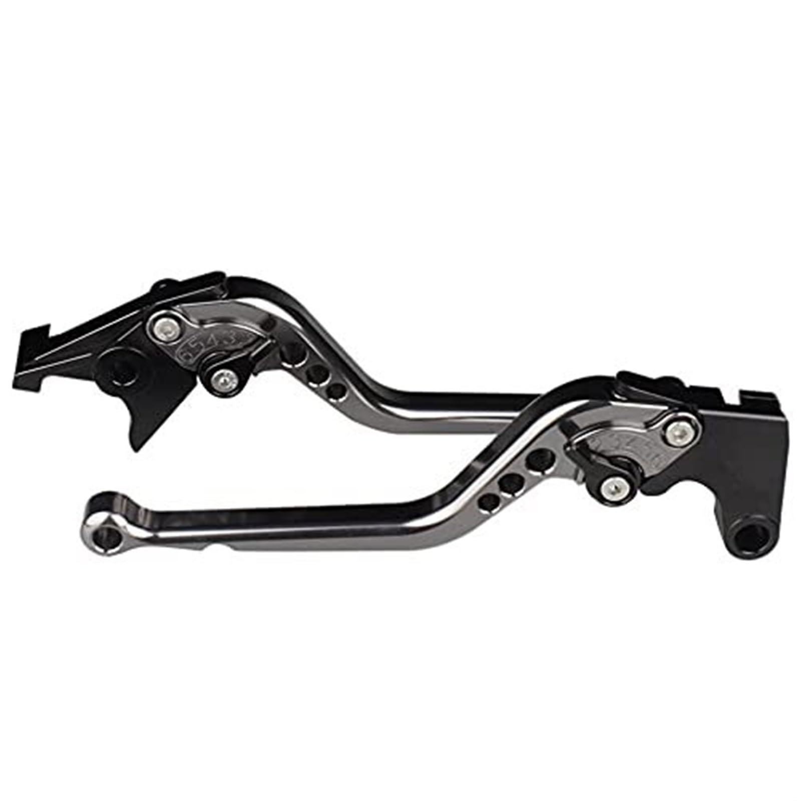 FLBZBLKASL Motorcycle Short Brake Clutch Levers CNC Pivot Brake Clutch Levers for Enfield 650 for Interceptor Aluminum Adjustable Motorcycle Lever Motorbike