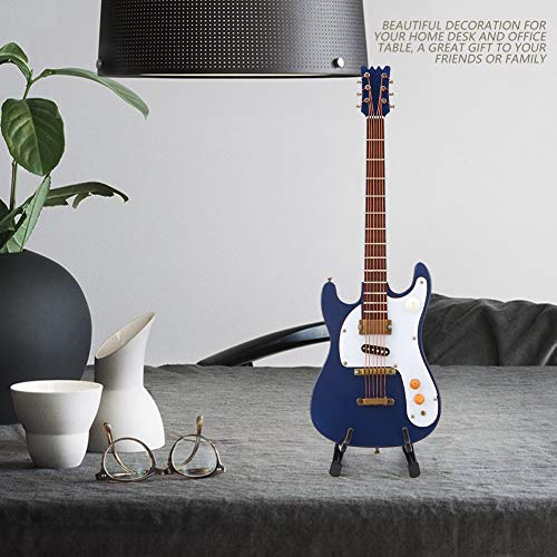 Atyhao Miniature Guitare, 7.1in en Bois Mini Guitare électrique modèle avec Support Instrument de Musique modèle Hobby… - Les Beatles, Paul McCartney, John Lennon, RIngo Starr, George Harrison Atyhao Miniature Guitare, 7.1in en Bois Mini Guitare électrique modèle avec Support Instrument de Musique modèle Hobby… – Image 3