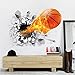 Adesivi Murali Nuovo Arrivo 3D Realistiche Basket Adesivi Murali Nba Basket Decorazione Fai Da Te Cartoon Camera Dei Bambini Wall Sticker Murale Art