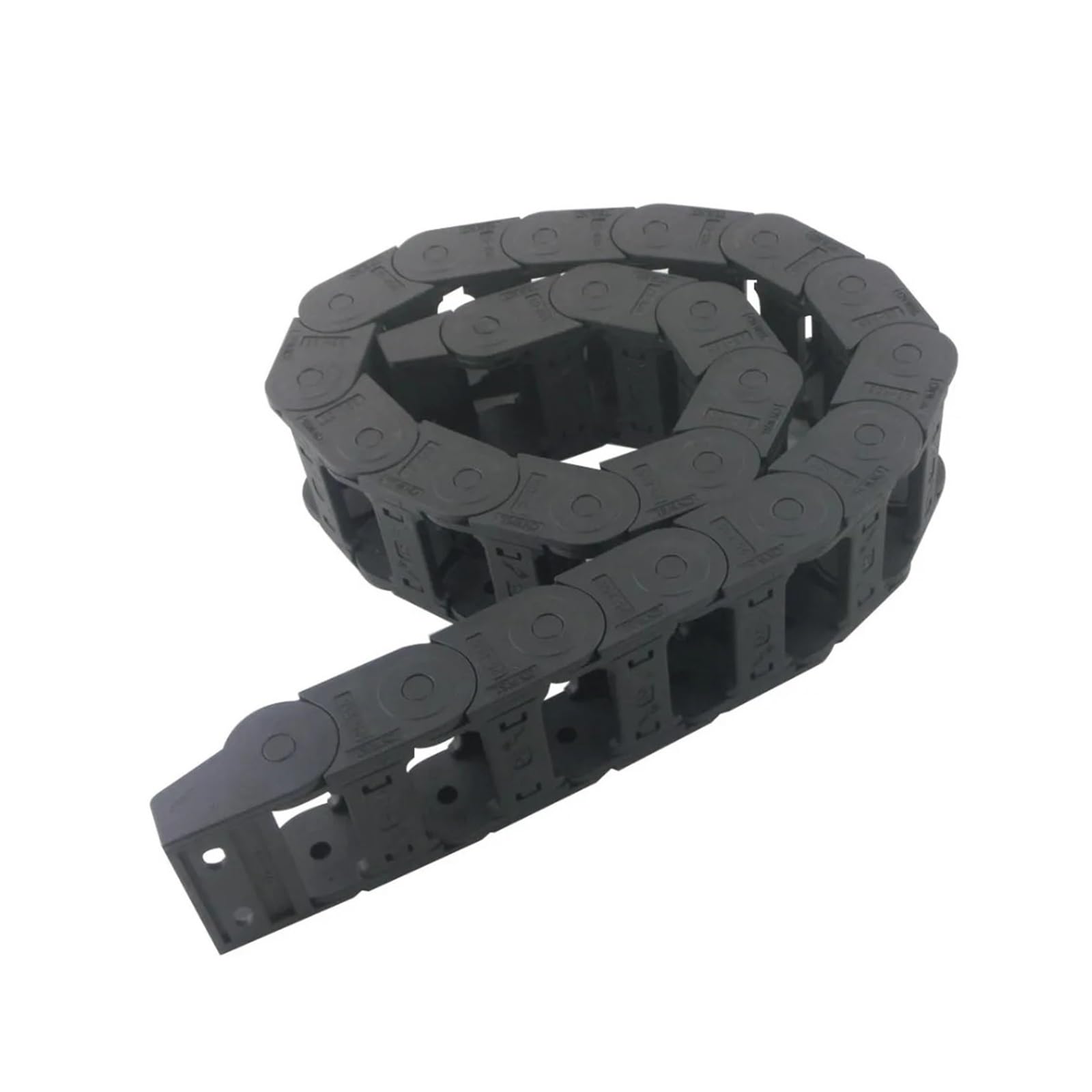 Equipos industriales Cadenas de transmisión 25 x 50 mm Tamaño Interno 1,05 M Longitud Cadena de Arrastre de Cable de Nailon Reforzado con plástico Cadenas de transmisión