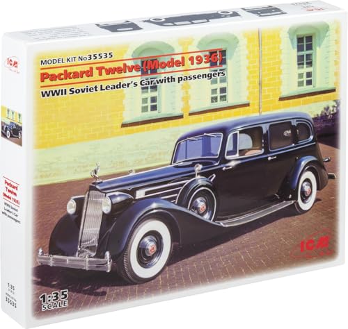ICM Models Packard Twelve Model 1936 WWII Soviet Leader's Car with Passengers Building Kit