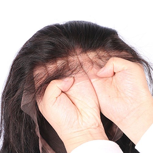 200% Density Raw Natural Curly Cambodian Virgin Human Hair Lace Front Glueless Wigs with Bleached Knots Baby Hair Natural Hairline (22inch200% Density)