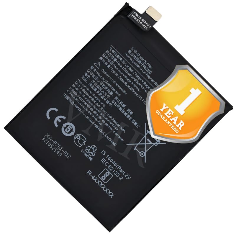 Image of Original BLP761 Battery Compatible for OnePlus 8 (IN2010, IN2013, IN2017, IN2019) - (4320mAh) - 1 Year Warranty K7