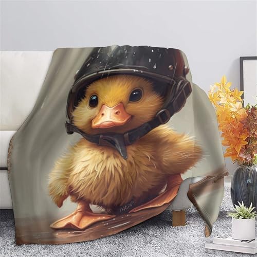Jeté de canapé canard mignon en microfibre pour vos soirées cocooning - 5