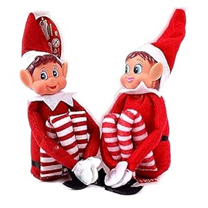 GLOW Wholesale Elfie (Boy) and Elvie (Girl) Set Fun and Playful Elves Behavin’ Badly Figure with Soft Body and Vinyl…