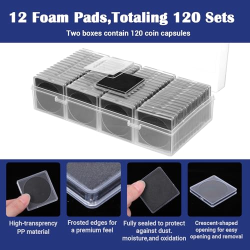 120 porta monedas ajustables y cajas de almacenamiento miniatura 4