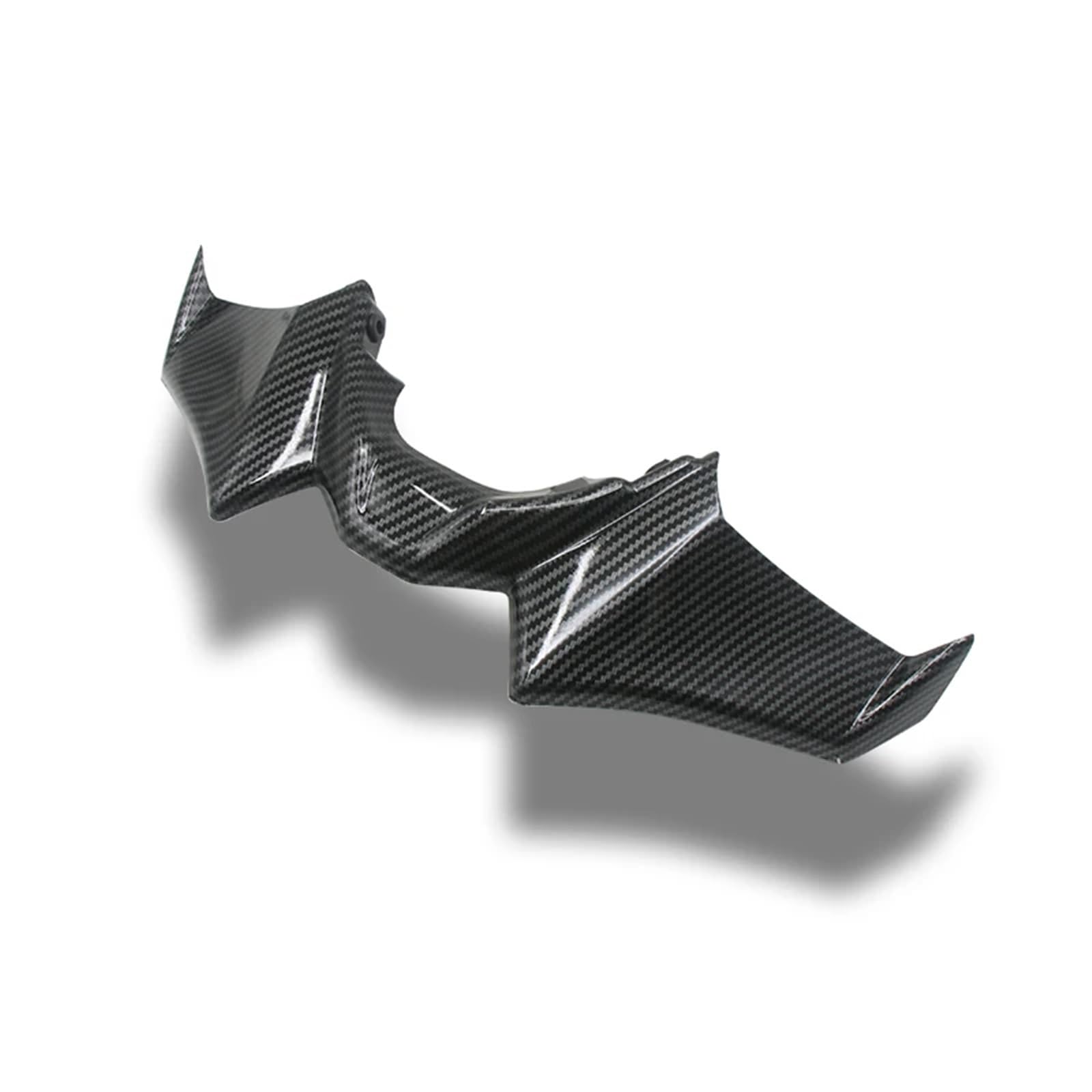 Front Bumper Splitter dachowy Pasuje do YAMAHA MT 07 2021 2022 2023 Czarny, goły przedni spojler dociskowy, zestaw aerodynamiczny, skrzydło