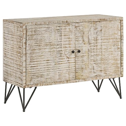 Coaster Home Furnishings Maille 2-Door Accent Cabinet White Washed