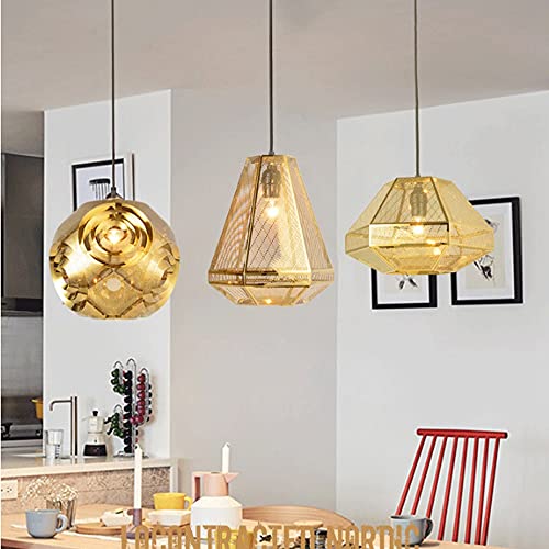 Pendentif industriel en acier inoxydable au design géométrique haut de gamme - 6