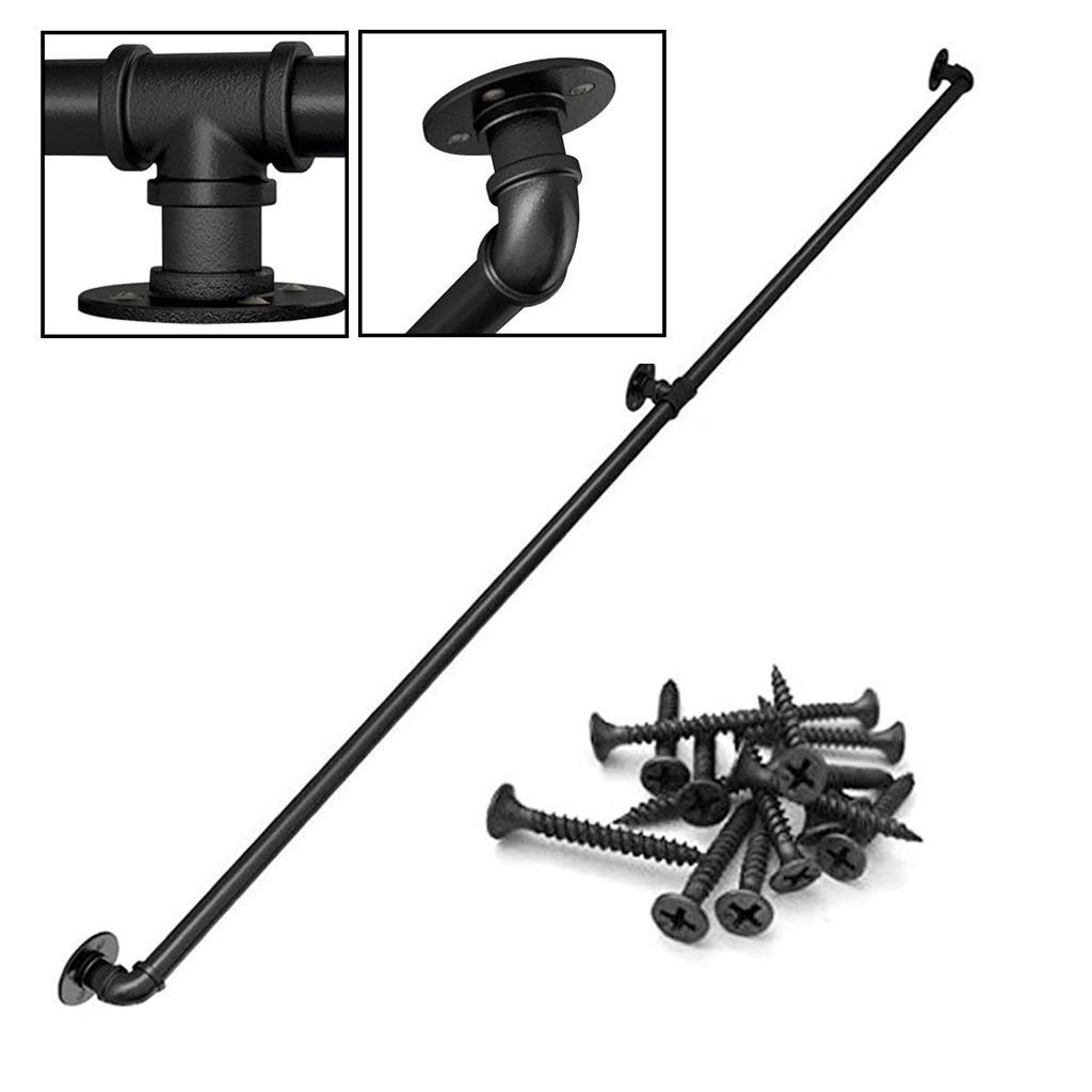 Kit d'escalier en fer forgé moderne : support balustrade 30cm