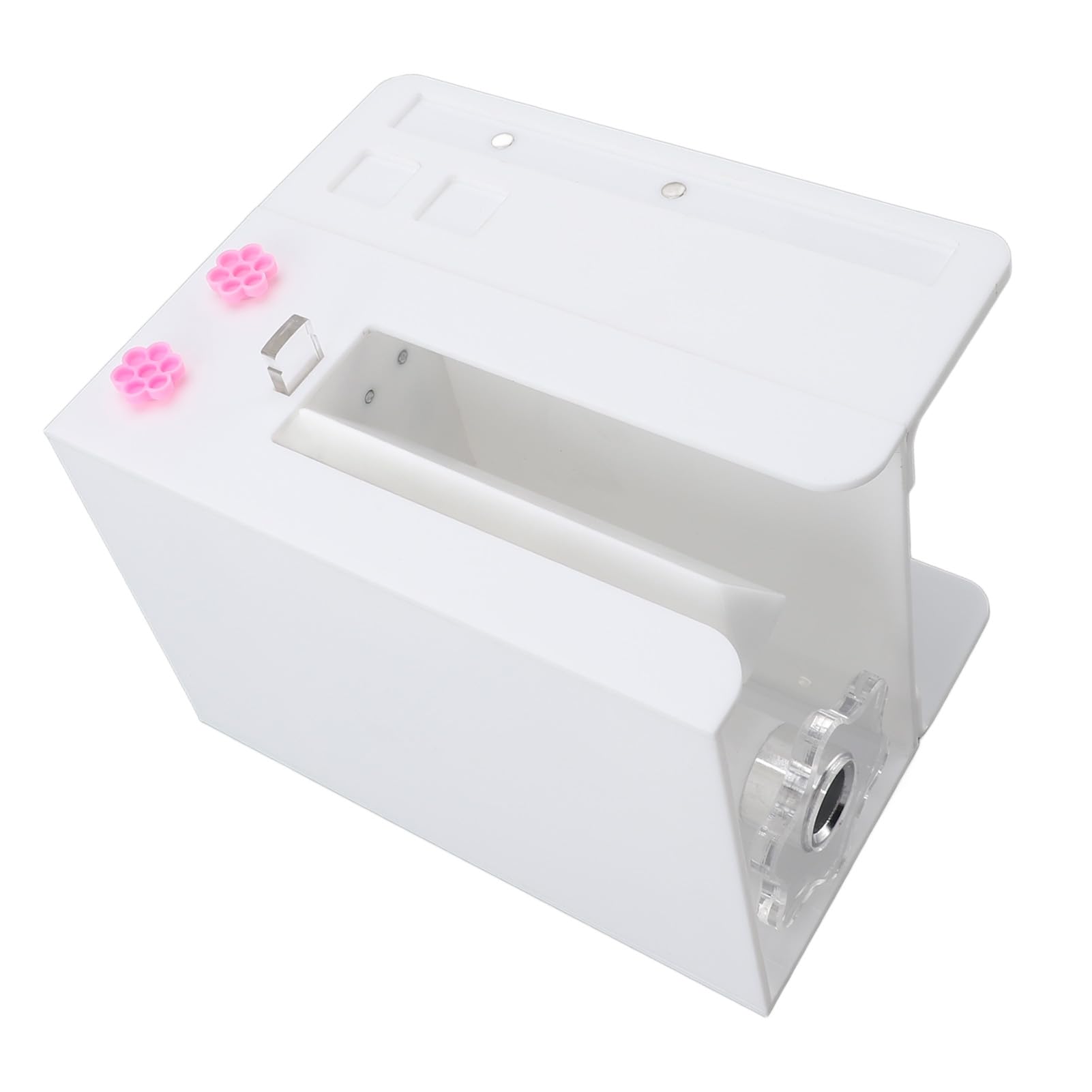 Maszyna do Kwitnienia Rzęs Trwały Akrylowy Separator Rzęs Automatyczne Kwitnienie dla Artystów 17,5x14x12,4cm (WHITE)