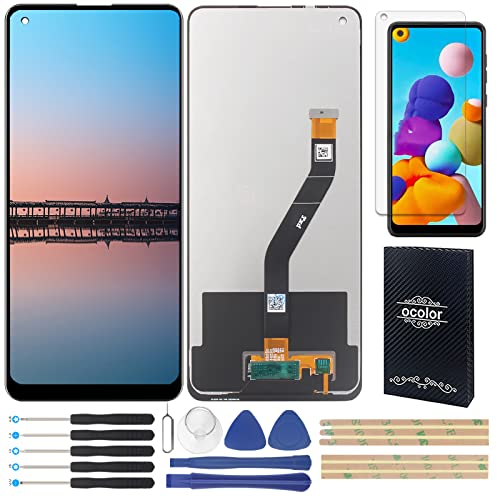 HYYT Screen Replacement for Samsung Galaxy A21 2020 SM-A215U SM-A215U1 SM-A215W LCD Display Repair Parts Touch Screen Digitizer Assembly with Tools (Not for Galaxy A21S)