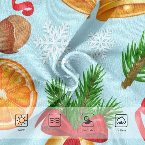 Christmas Bell Xmas Snowflakes Toddler Underwear Floral 2t Cotton Panties for Girl Designer Kids Briefs Undies3