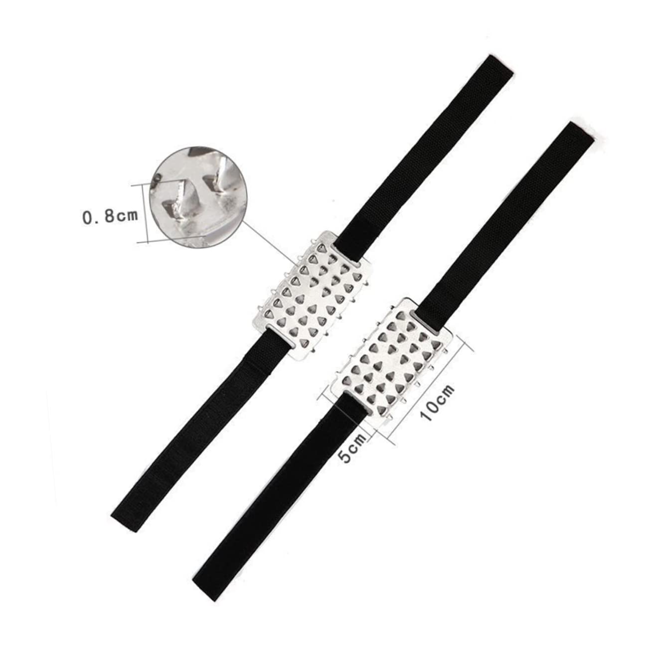 BESPORTBLE Snow Traction for Shoes Crampons Lacing Crampons Ice Shoe Cover Sticky Strap for All Ages