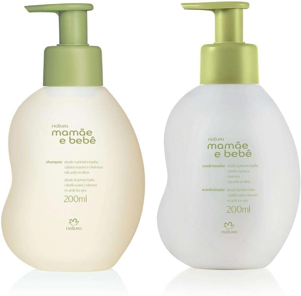 Combo Natura Mamãe e Bebê Shampoo + Condicionador 200 ml cada