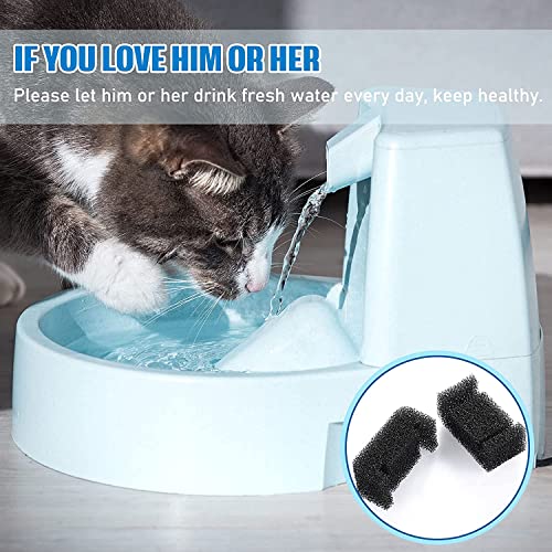 Filtro de esponja para fuente de gato 8 piezas miniatura 3