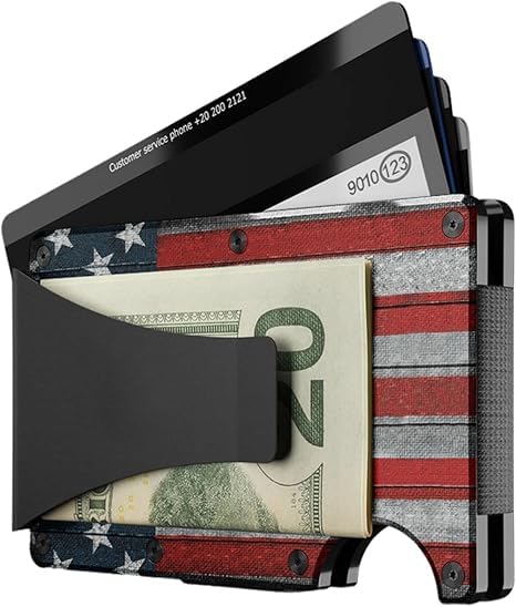 Slim Wallet With Money Clip, Personalized Engraved Marine Army Wallet Navy Uscg Air Force Men'S Military ,Minimalist Card Holder Wallets With Money Clips Gifts Retirement Mens Veterans Day (Navy)3