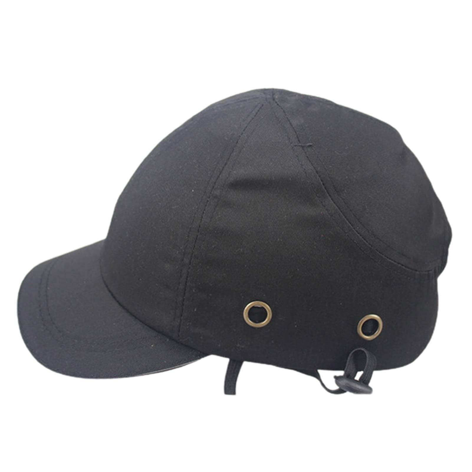 Veeteah Baseball Bump Caps, Cycling Hats for Men Women, Adjustable Baseball Style Safety Caps Hard Hat Helmets for Skate Scooter, 56 60cm Black