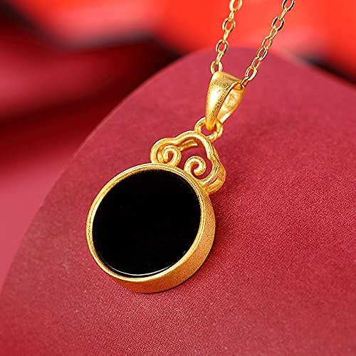 Collier jade noir S925 pour sublimer vos tenues de soirée