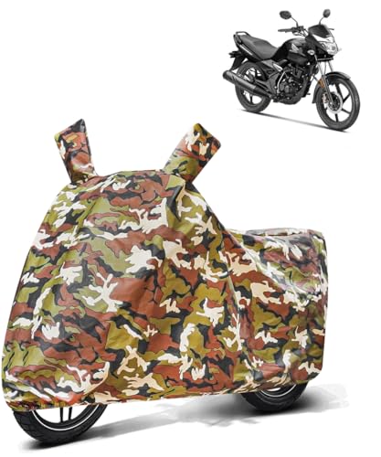 Image of Fabtec Waterproof Bike Cover /Scooty Cover for Honda Unicorn (Jungle Print Two Wheeler Cover)