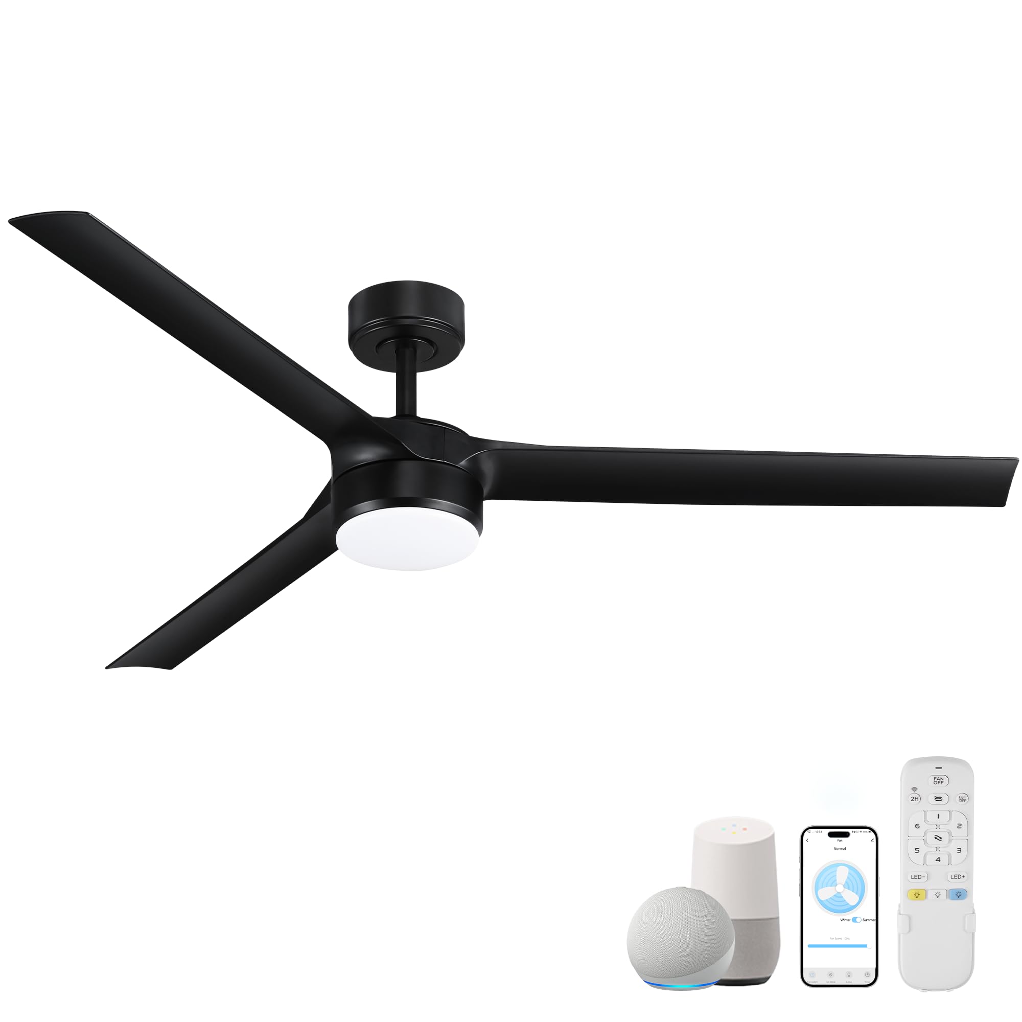 cumilo 60 Inch Smart Ceiling Fans with Lights and Remote
