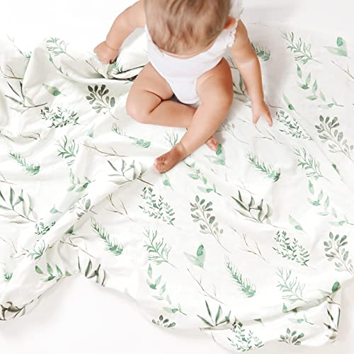 Image of GRSSDER Baby Blankets Super Soft Jersey Knit Swaddle Blanket for Baby Girls and Boys, Stretchy Breathable Double Layer Receiving Blankets 34 x 44 Extra Large