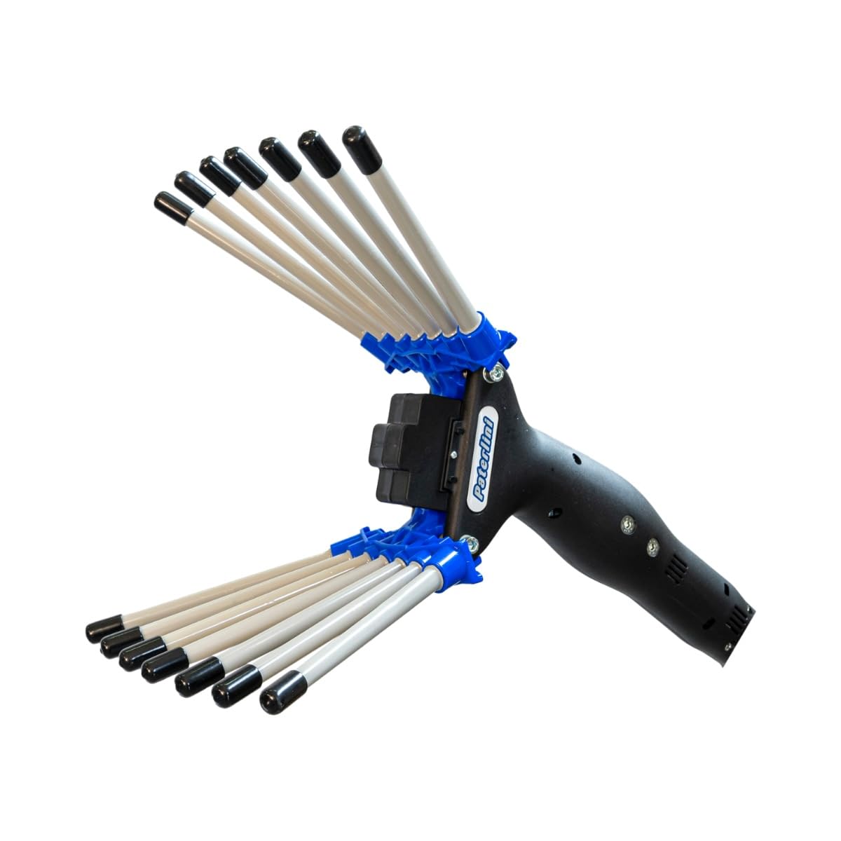 PATERLINI Abbacchiatore Elettrico Professionale per Raccolta Olive 12V - Scuotitore Raccogliolive Elettrico Leggero e Potente - Raccolta Olive Veloce (V-UP - Asta TELESCOPICA Mt.2.25-3.15)