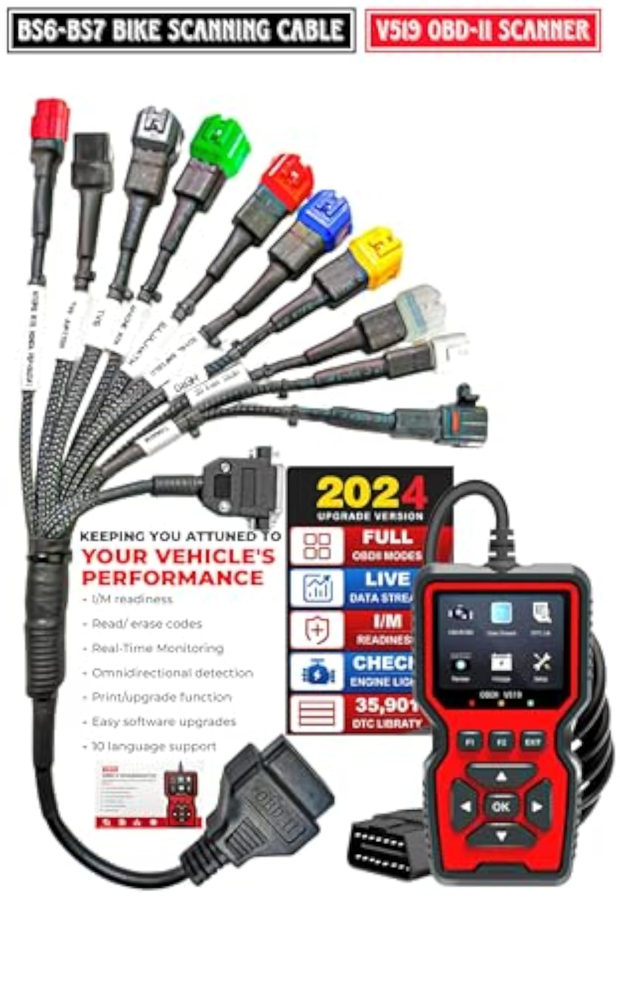 Bike Scanning Cable BS6, BS7 Fast Connectivity