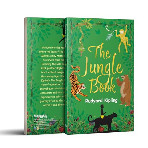Image of Treasury of Classic Animal Tales | Box Set of 5 Unabridged Animal Novels: The Jungle Book, Black Beauty, Wizard of Oz, Wind in the Willows, Call of the Wild & White Fang | Gift for Kids & Adults