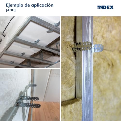 Index 184 ADUTC47 Index ADUTC47 Index ADUTC47-Ancl.Direct U Para Sockel, 47 mm, aus Falsos Techos (TC 47, 100 Uds.)