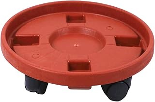 HEMOTON Vaso de Flores Suportes removíveis para vasos de flores para plantas Pallet Caddy Plantador de vasos para plantas Vaso para plantas Palete Dolly Caster com rodas