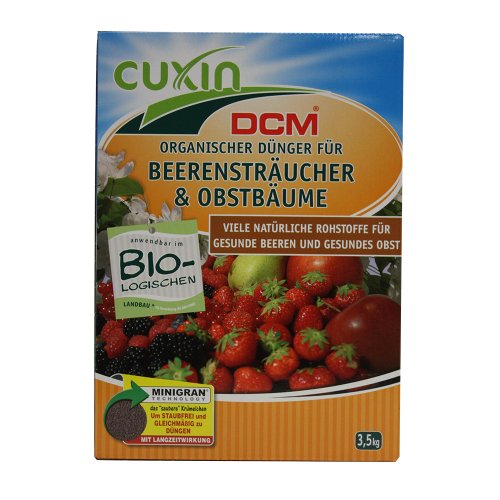 Cuxin Organic 50104 Essential nutrients. Special Fertilizer for Even Feeding Berries, 3.5 kg