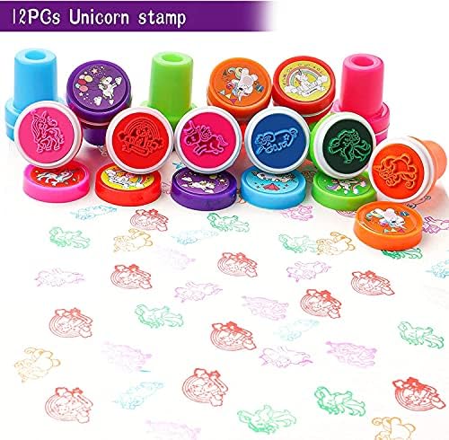 Unicorn Party Favors for Kids, Unicorn Slap Bracelets Unicorn Stamp Unicorn Tattoos Sticker Unicorn Plastic Straws Unicorn Gift Bags for Birthday Party Favors Goodie Bags Fillers