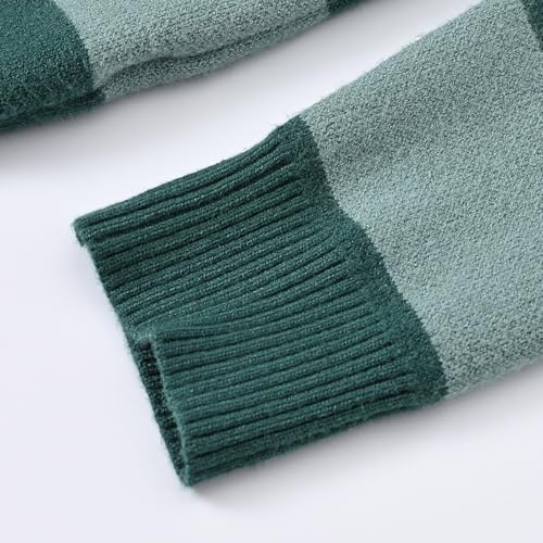 Boys Girls Stripped Sweaters School Long Sleeve Crewneck Fall Winter Warm Chunky Pullover Preppy Thermal Clothes4