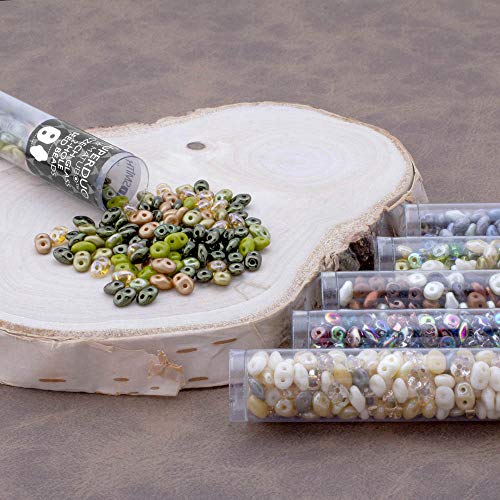 SuperDuo Raku Mix 2.5x5mm 2 Hole Beads Czech Glass Seed Beads 100 Gram Bag - Image 3