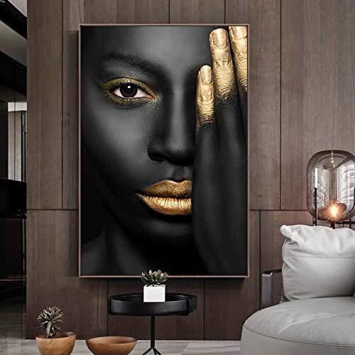 Peintures pour salon et chambre décoration femme africaine sexy 60x90cm