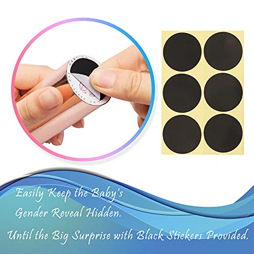 Lezero Baby Gender Reveal Confetti Cannon, 6 Pack Mini Confetti Cannons For Boy Or Girl Gender Reveal Surprise Party Supplies, Easy To Portable And Use, Hide Tips Stickers Include - Pink #TOP2