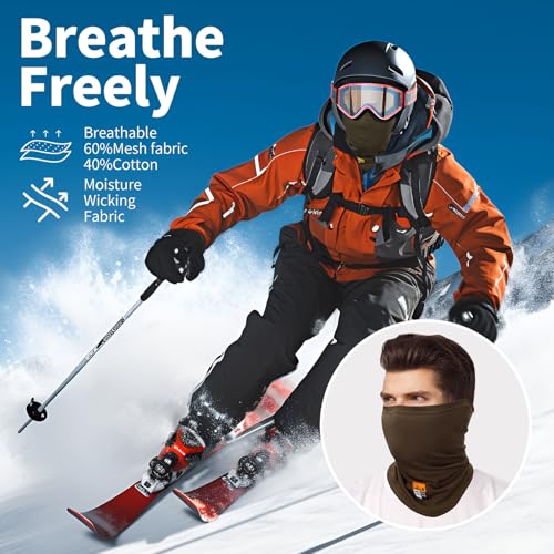 Image of Lightweight Cooling Face Mask for Men Women, FR Neck Gaiter Scarf for Welding, Racing, Motorcycling