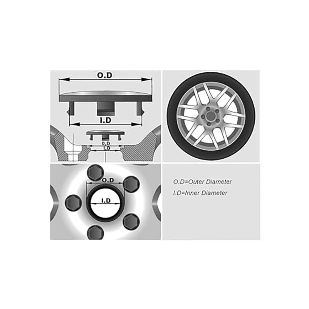 55mm Tapabuje Tapa Llanta Centro Rueda Tapa Buje De Segunda Mano Por 8