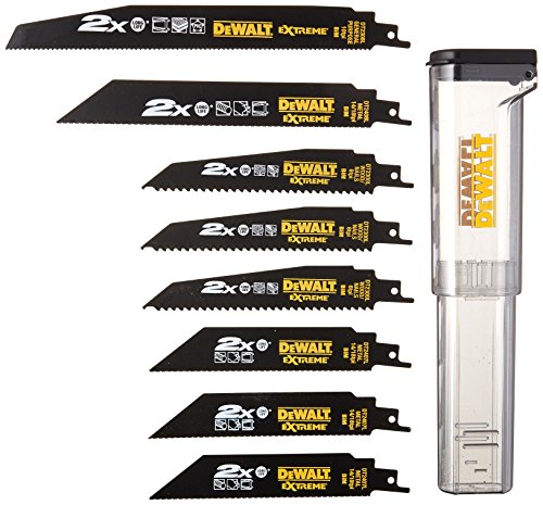 DeWalt DT2443L-QZ Lames pour Scie Sabres, Coffret de 8