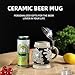 0.6L Beer Stein with Matel Pewter Lid Stanley Steel Germany Oktoberfest Tankard Eagle Bierkrug Drinking Glass Horn Coffee Mug Stine Christmas Ornaments Cup Broeder Horse Portawrap Thermos