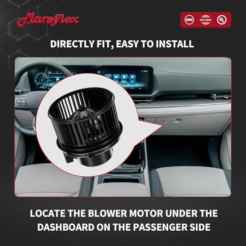 Image of Marsflex Front Blower Motor 700272 for 2013-2019 Ford CMax Escape Focus Transit Lincoln MKC 2014 2015 2016 2017 2018 Automotive Replacement Blower Motor Fan OE: PM9386 DV6Z19805B GV6Z19805AA