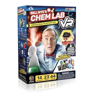 Bill Nye’s Science Squad |Chem Lab VR – Virtual Reality Kids Science Kit, Book and Interactive Learning Activity Set | for Ages 8 and Up