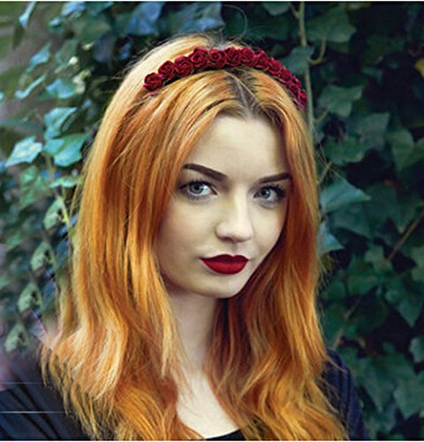 Love Sweety 43230-6448 Boho Floral Crown Rose Flower Headband Hair Wreath thumb #1