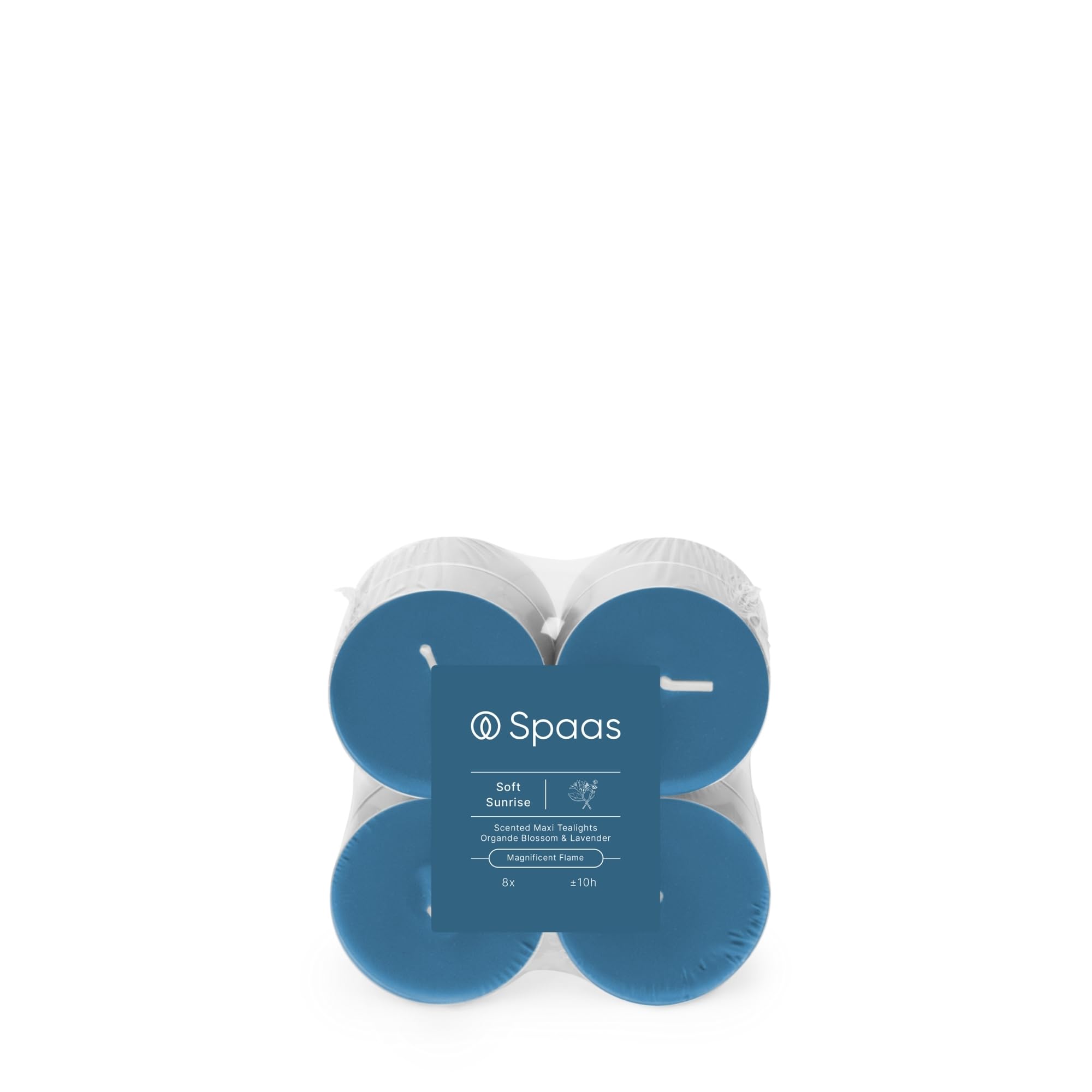 Spaas Maxi Scented Tealights flatpack x8 10h - Soft Sunrise