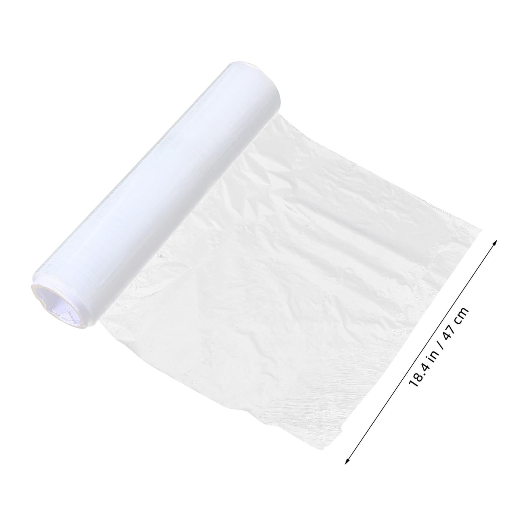 HOMSFOU Plastic Stretch Wrap Film 45cm Wide Shrink Wrap Roll Moving Packaging Tape Industrial Cling Film Self-Adhesive